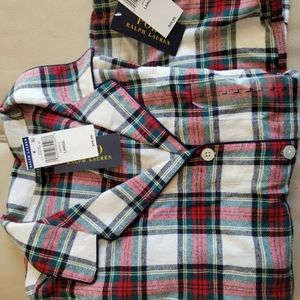 Plaid Polo Pajamas